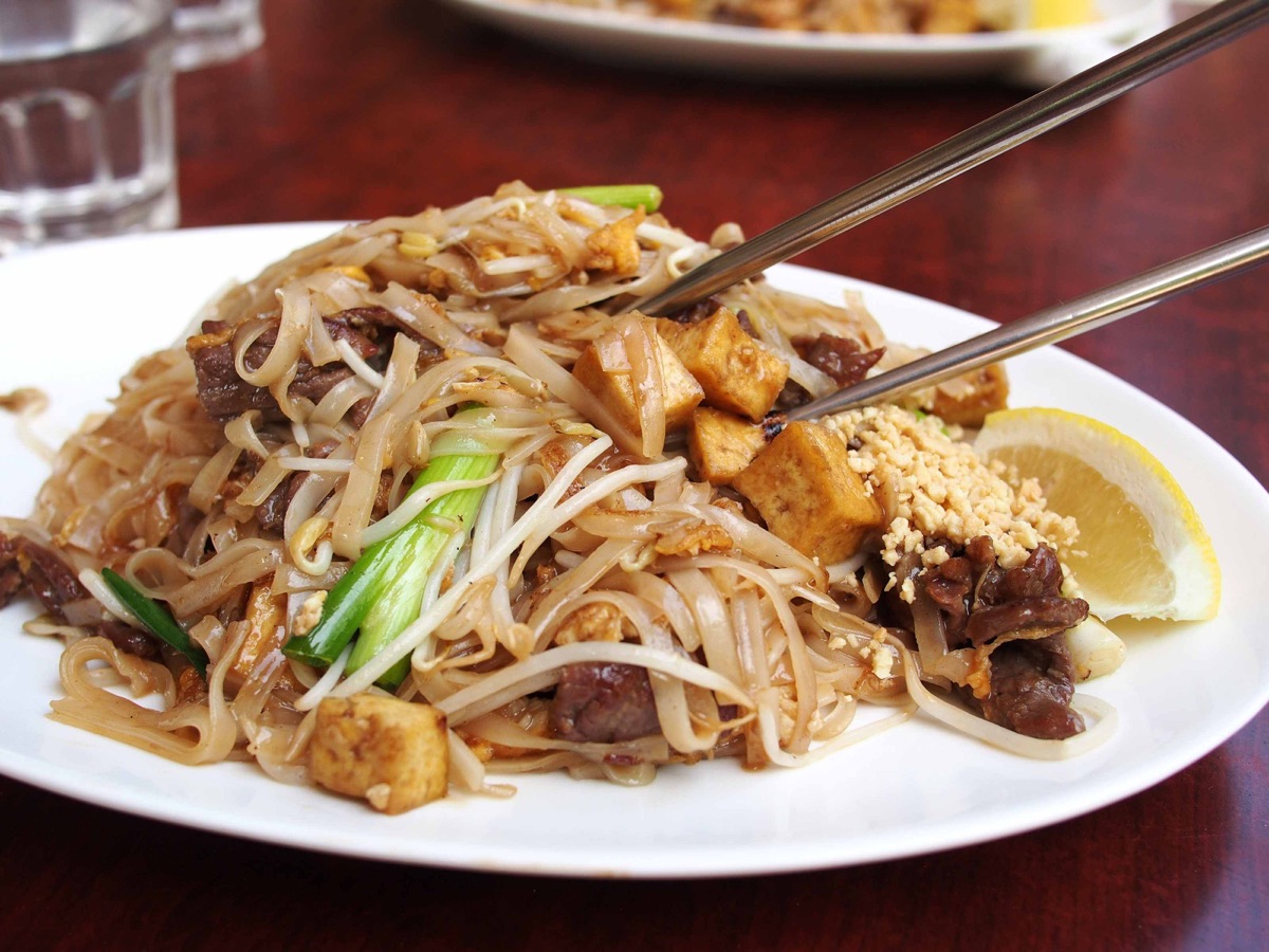 Fresh ingredients used for authentic Thai cooking